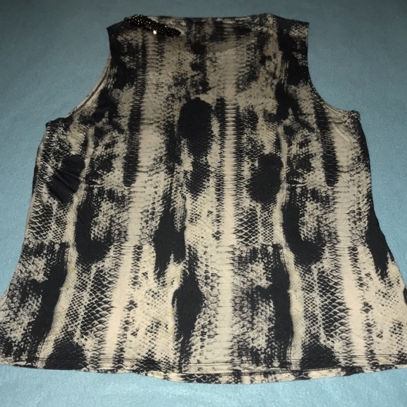 HAUTE HIPPIE HH Vintage Snake embellished snake pattern print tank top size M - Picture 4 of 12